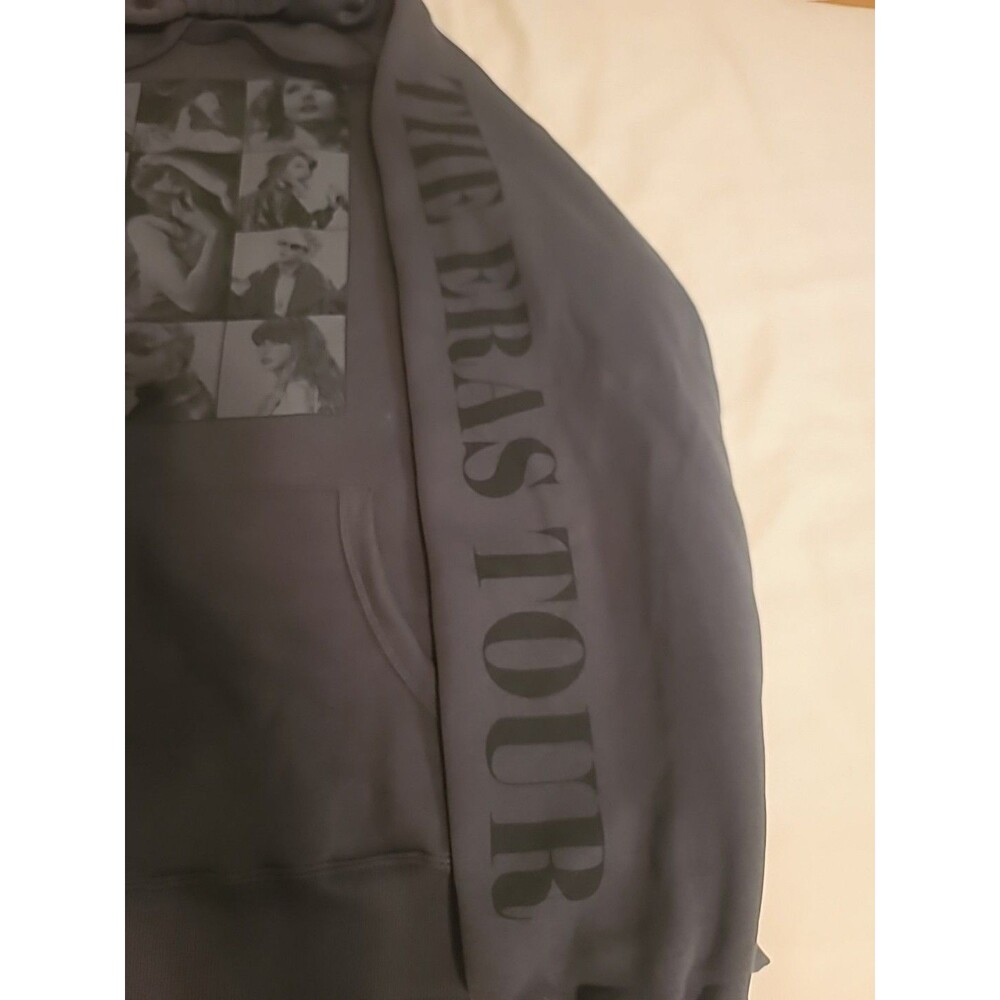 Taylor Swift Eras Tour Exclusive US Dates Hoodie grey dark Swiftie SIze 2XL - Picture 4 of 10